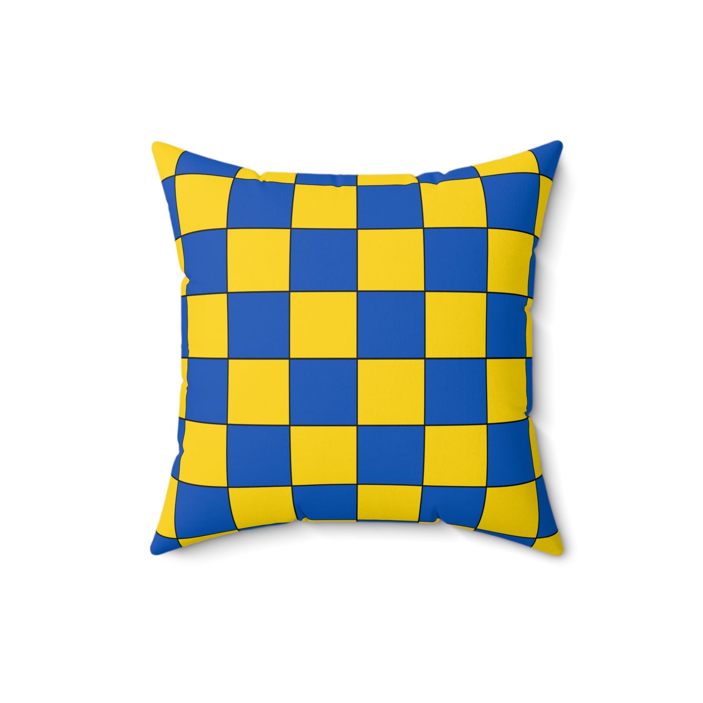 Ukraine Retro Check Cushion Pillow