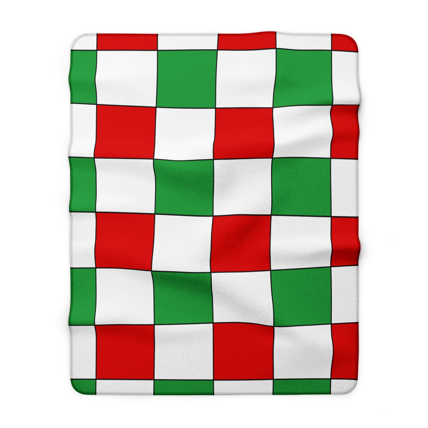 Iran Retro Check Blanket Throw