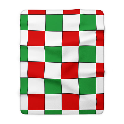 Iran Retro Check Blanket Throw