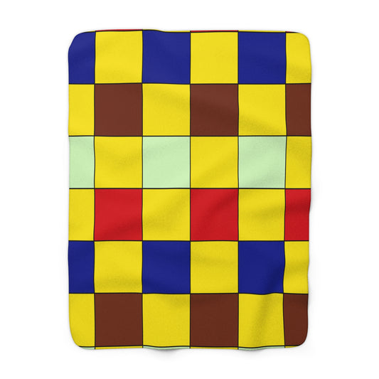 Ecuador Retro Check Blanket Throw