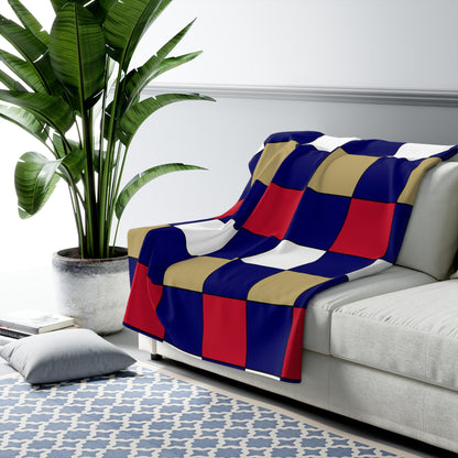 Saint Helena Retro Check Blanket Throw
