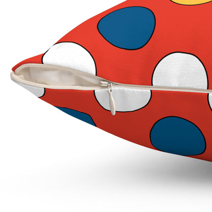 Kiribati Retro Polka Dots Cushion Pillow