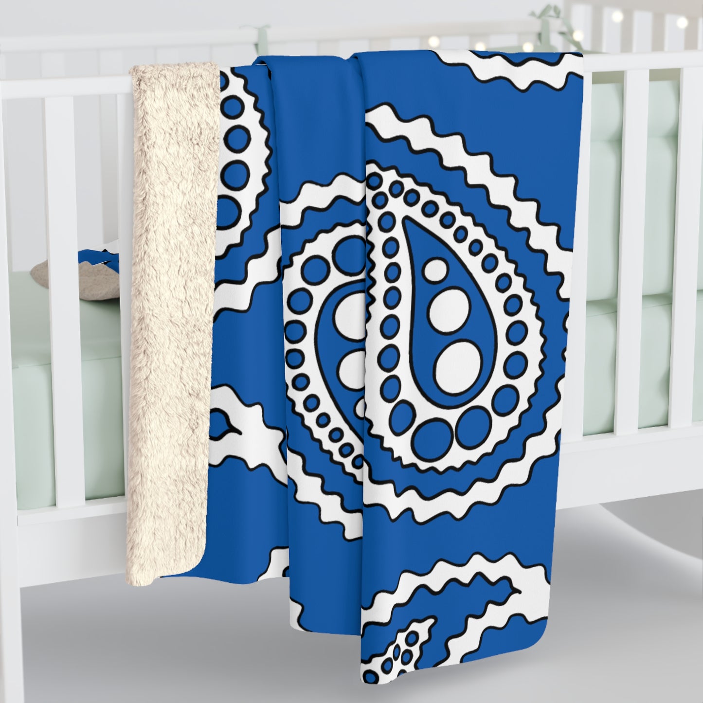 Greece Retro Paisley Blanket Throw