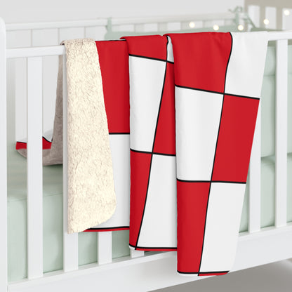 Peru Retro Check Blanket Throw