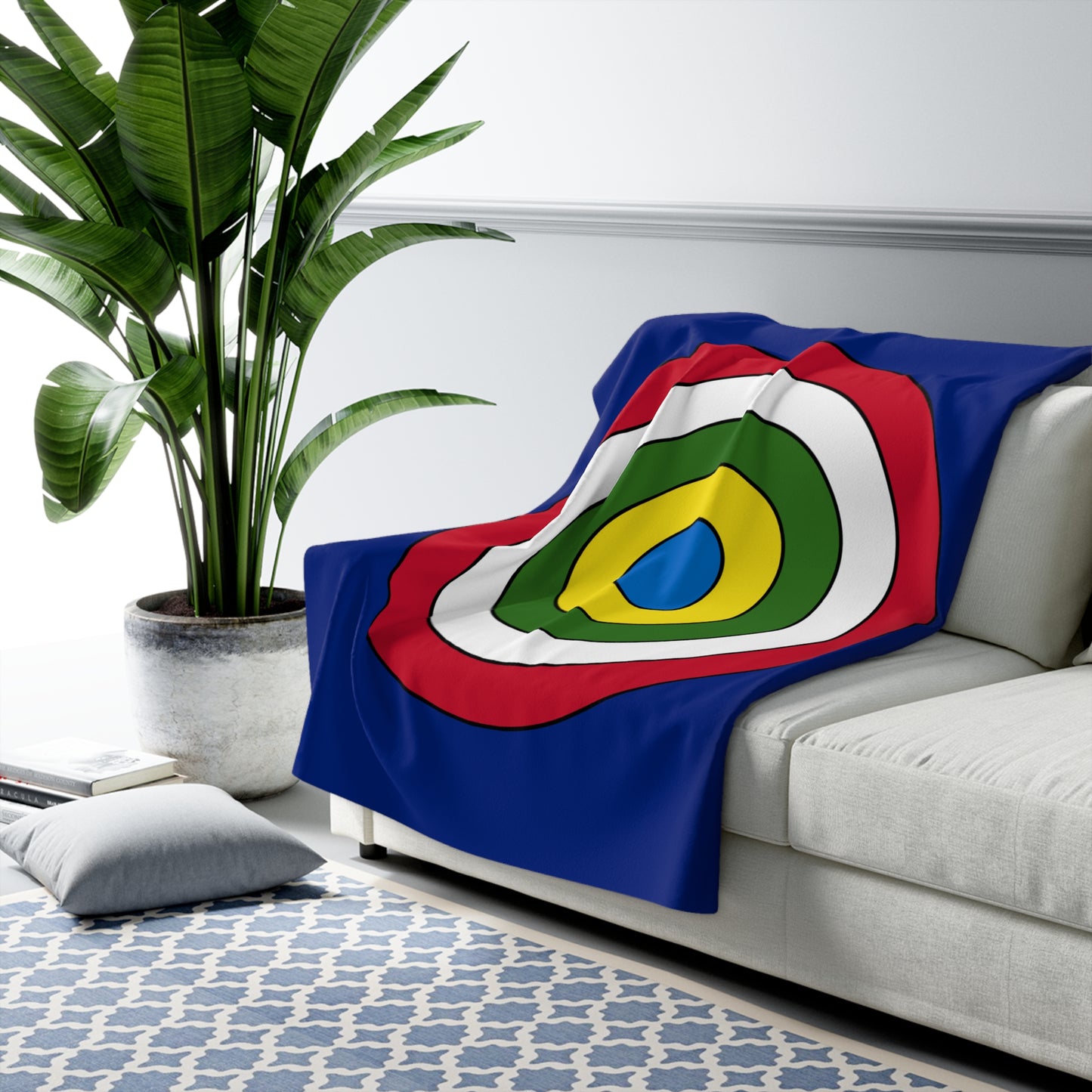 Pitcairn Retro Target Blanket Throw