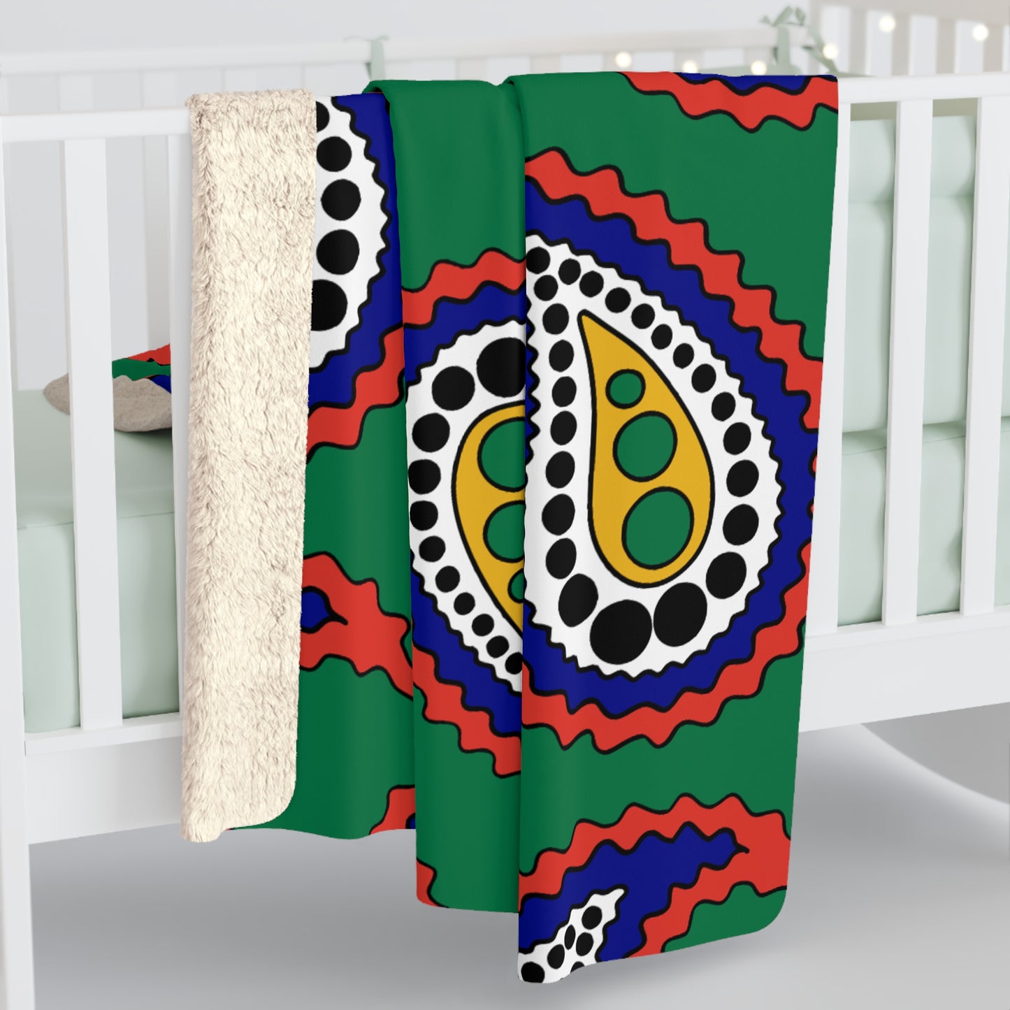 South Africa Retro Paisley Blanket Throw