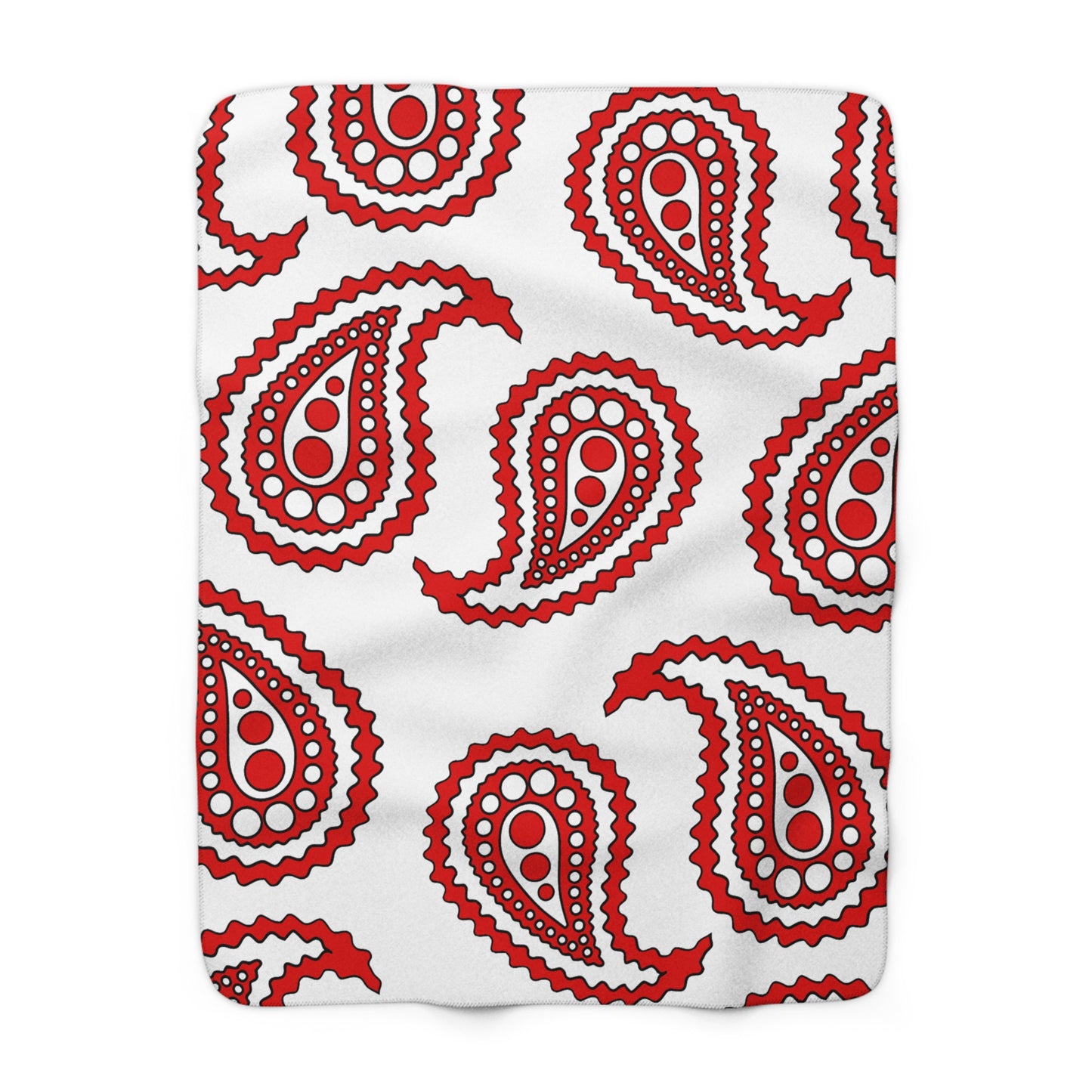 Singapore Retro Paisley Blanket Throw