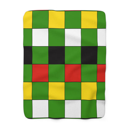 Guyana Retro Check Blanket Throw