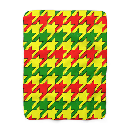 Mali Retro Houndstooth Blanket Throw
