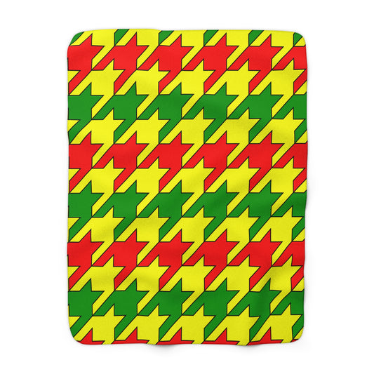 Mali Retro Houndstooth Blanket Throw