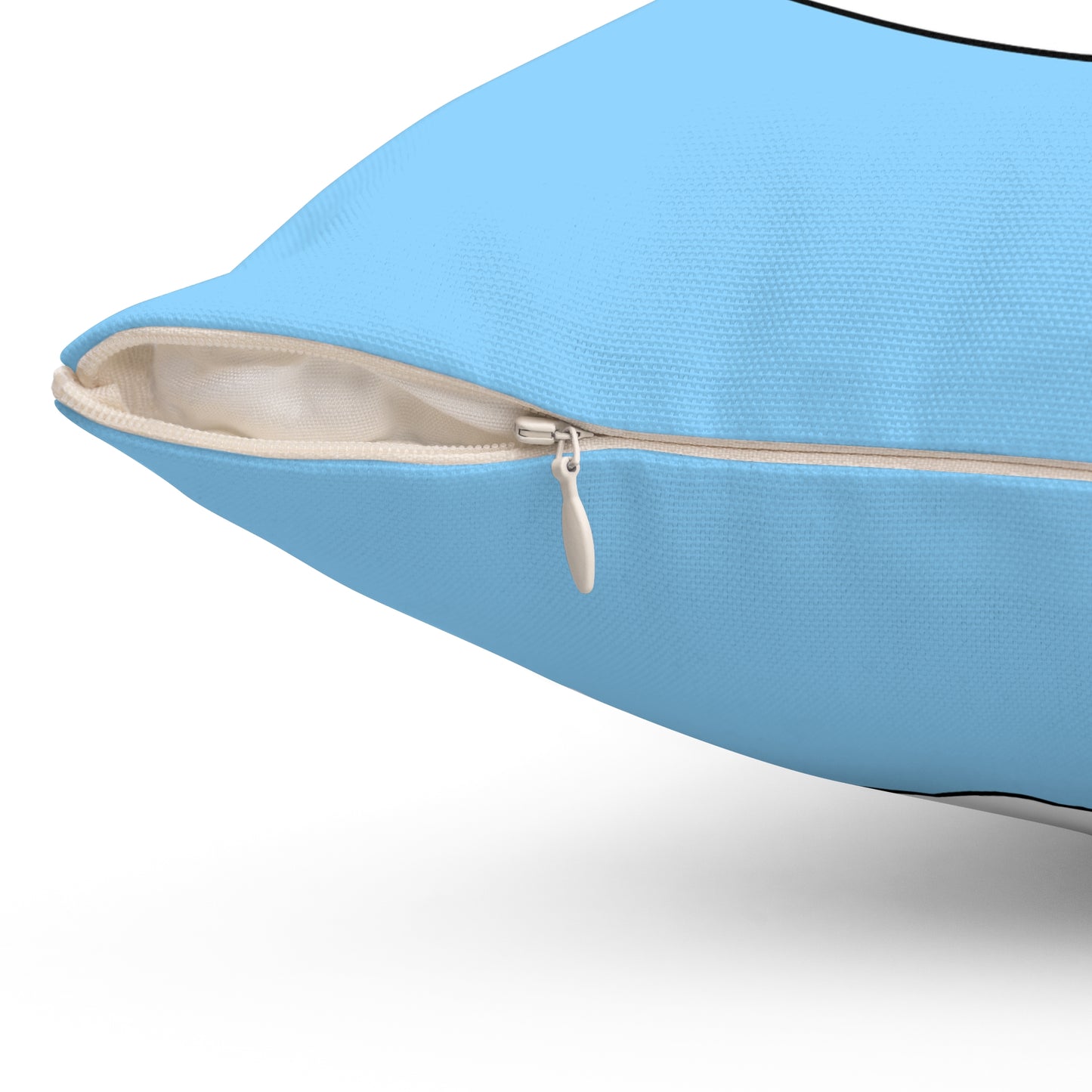 Light Blue, White Retro Target Cushion Pillow