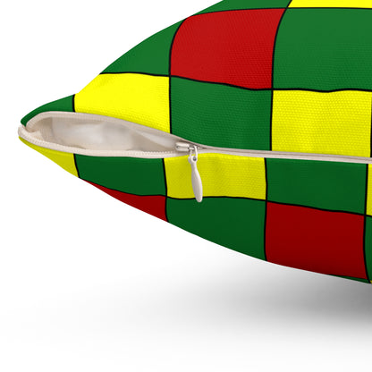 Senegal Retro Check Cushion Pillow
