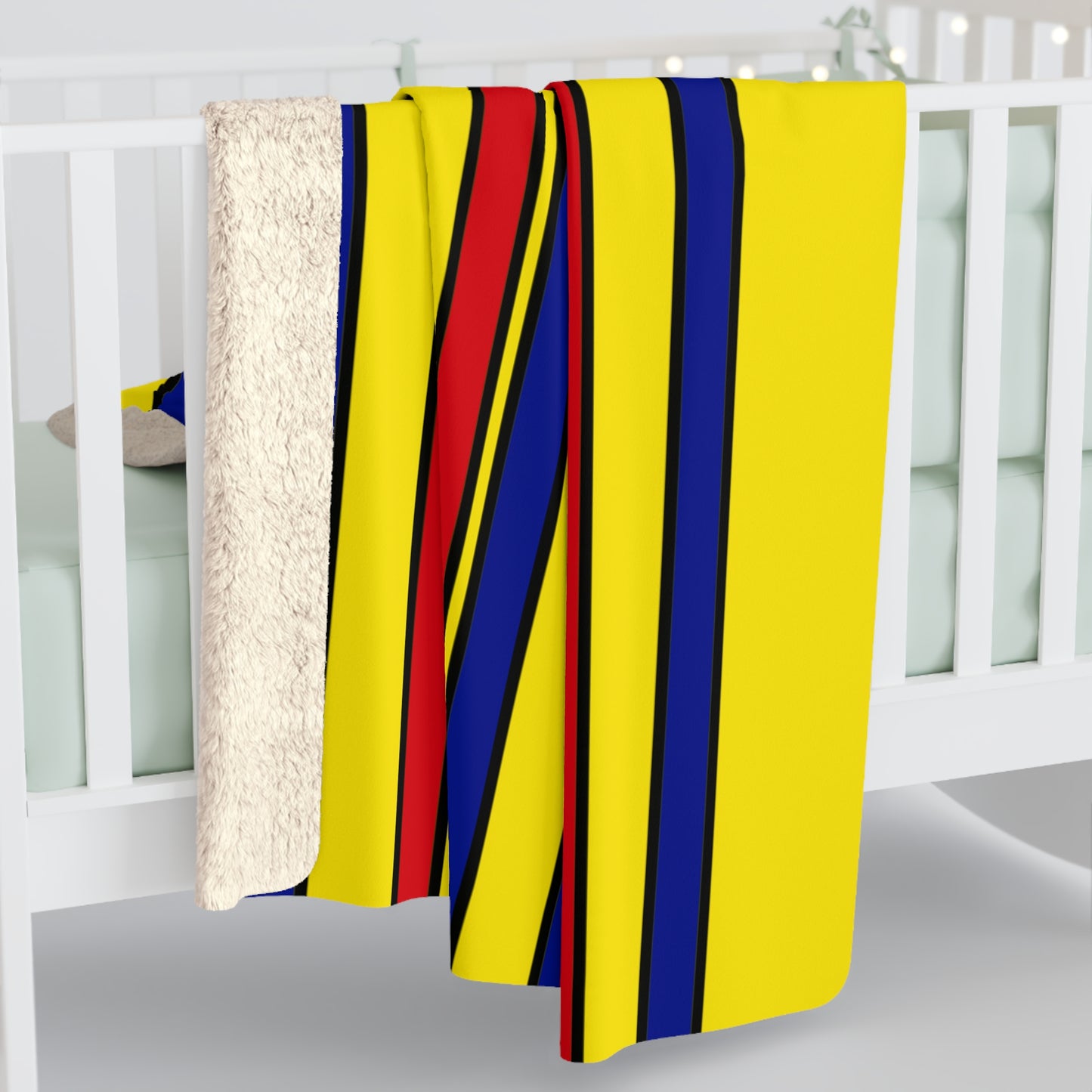 Colombia Retro Stripes Blanket Throw