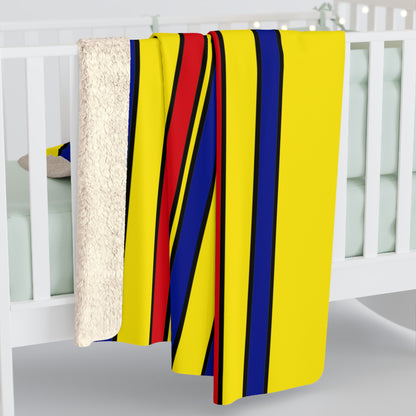 Colombia Retro Stripes Blanket Throw