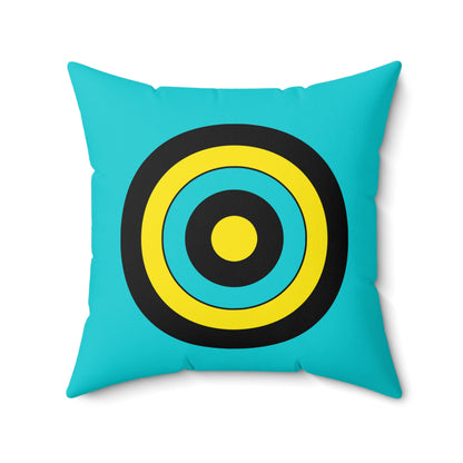 Bahamas Retro Target Cushion Pillow