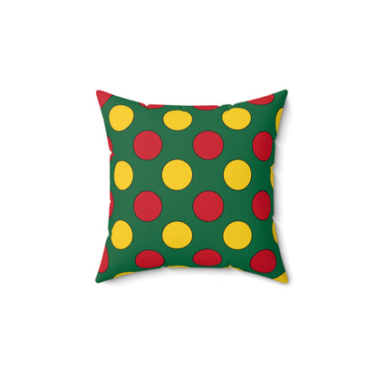 Ghana Retro Polka Dots Cushion Pillow