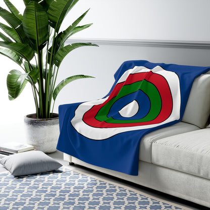 Belize Retro Target Blanket Throw