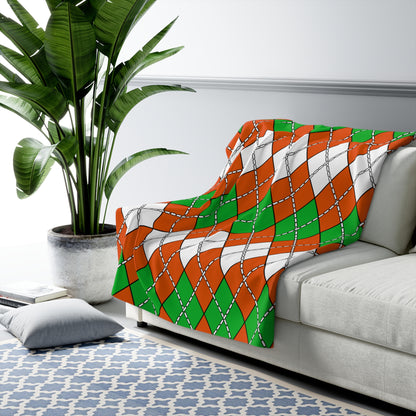 Niger Retro Argyle Blanket Throw