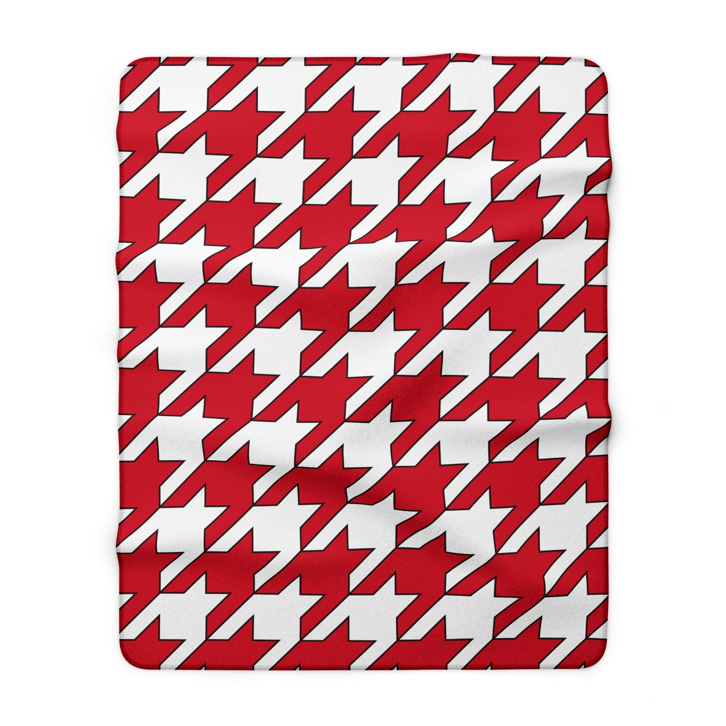 Jersey Retro Houndstooth Blanket Throw