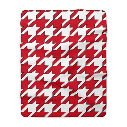 Jersey Retro Houndstooth Blanket Throw