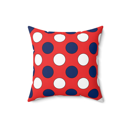 Svalbard And Jan Mayen Retro Polka Dots Cushion Pillow