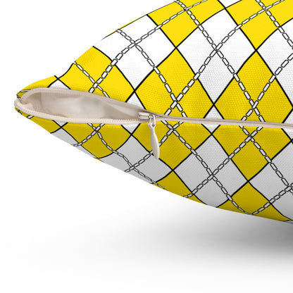 Vatican City Retro Argyle Cushion Pillow
