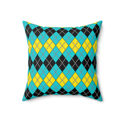 Bahamas Retro Argyle Cushion Pillow