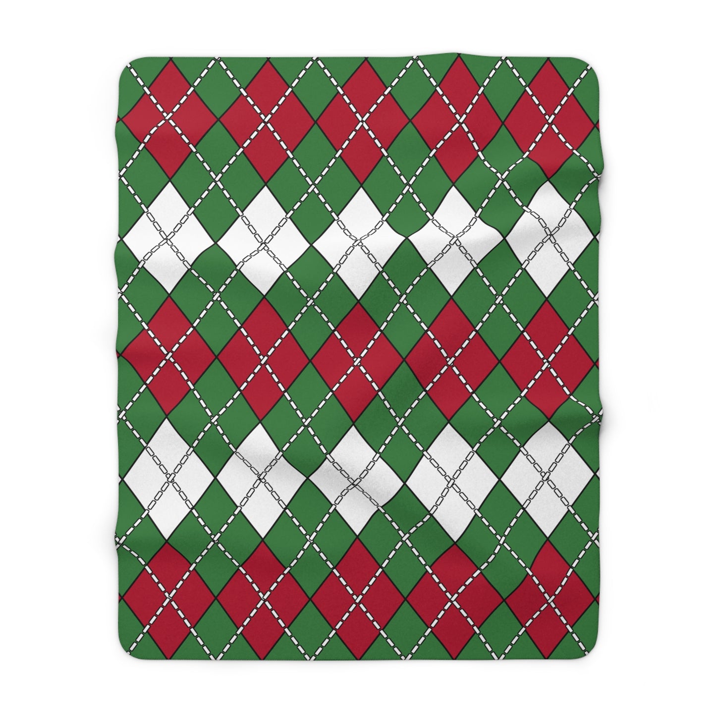 Suriname Retro Argyle Blanket Throw