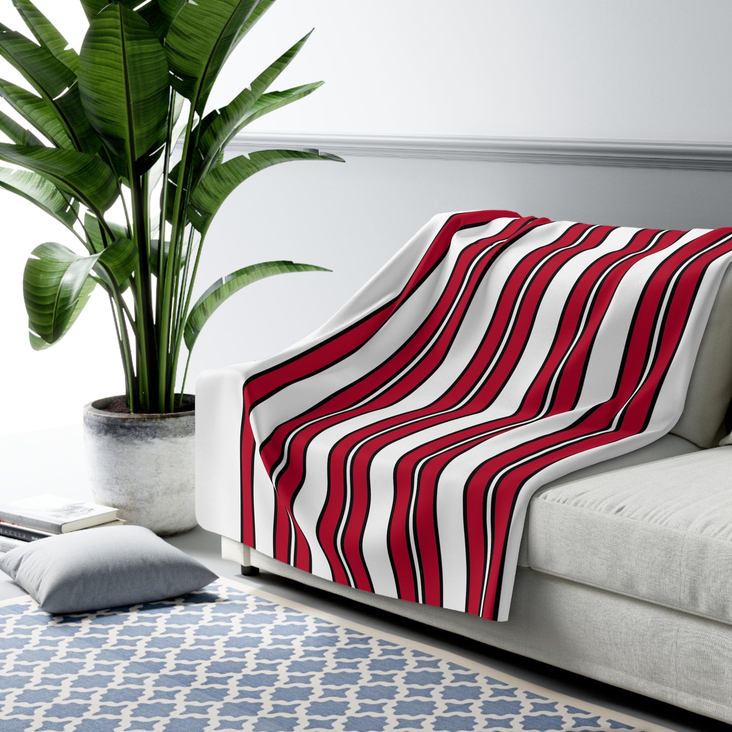 Japan Retro Stripes Blanket Throw