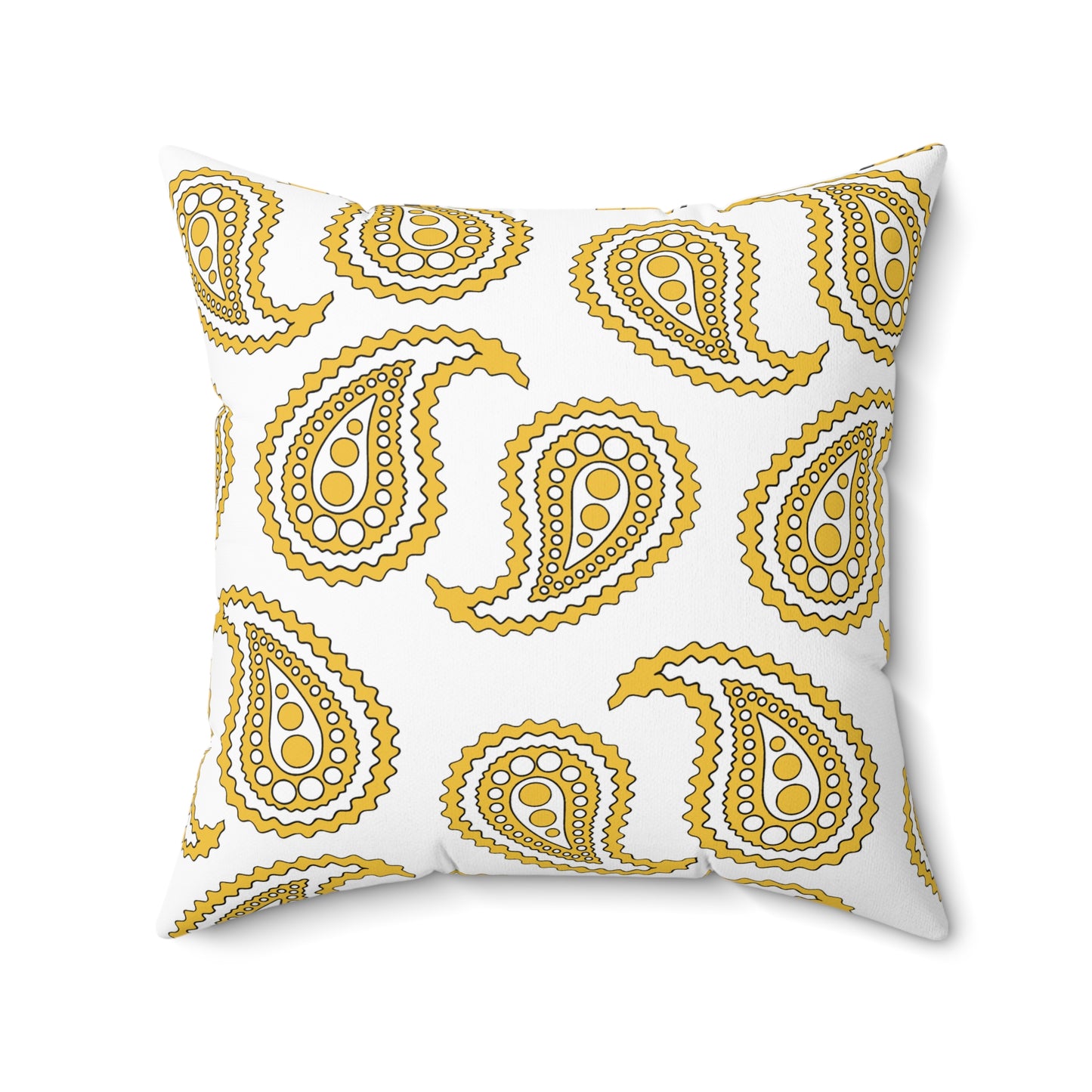 United States Virgin Islands Retro Paisley Cushion Pillow