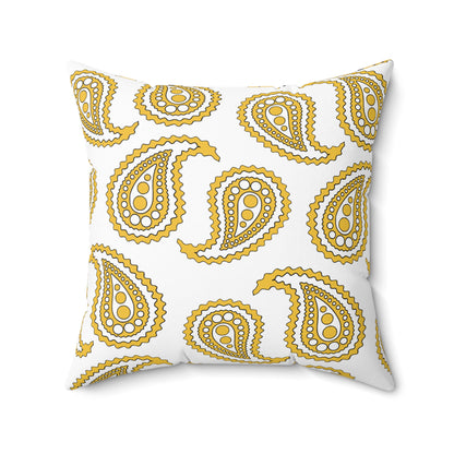 United States Virgin Islands Retro Paisley Cushion Pillow