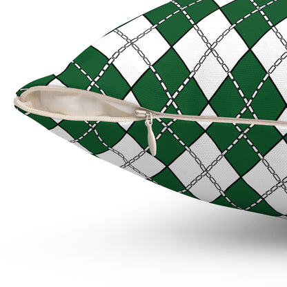 Saudi Arabia Retro Argyle Cushion Pillow