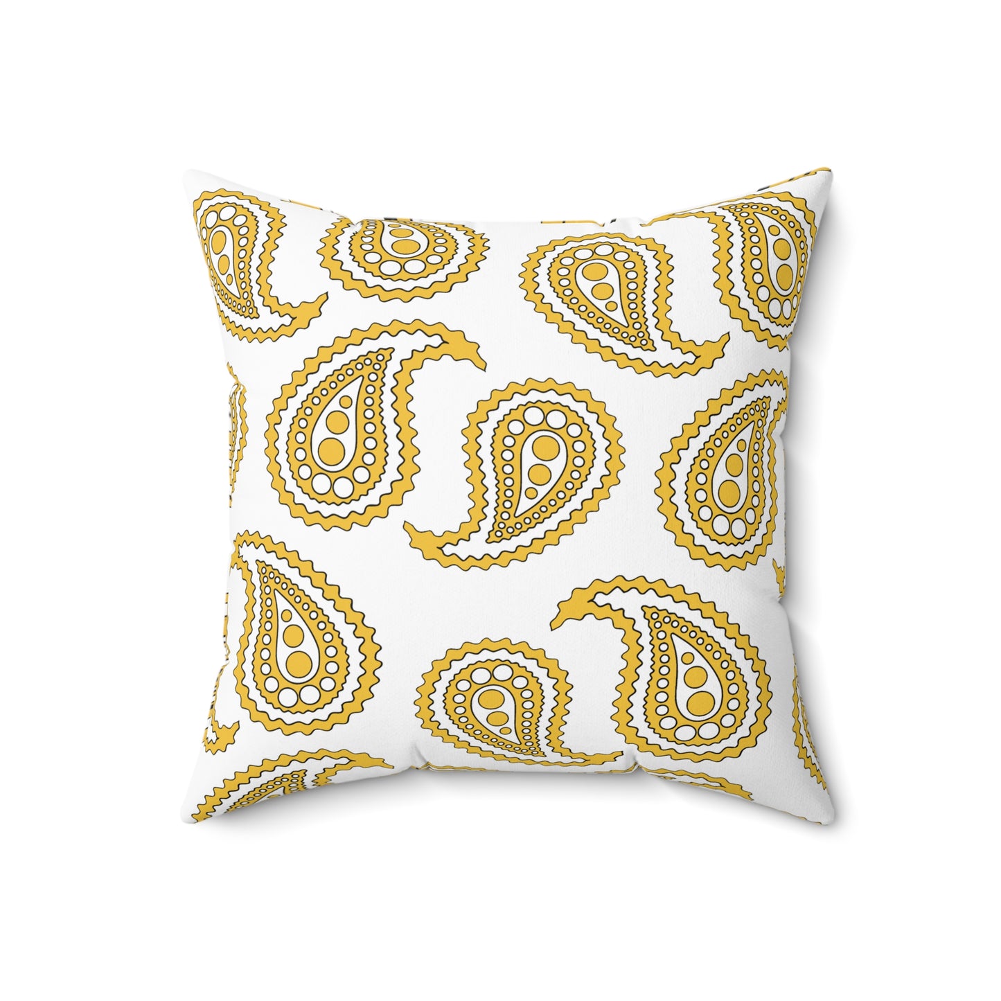 United States Virgin Islands Retro Paisley Cushion Pillow