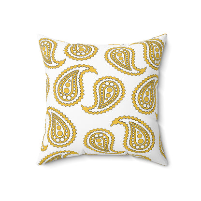 United States Virgin Islands Retro Paisley Cushion Pillow