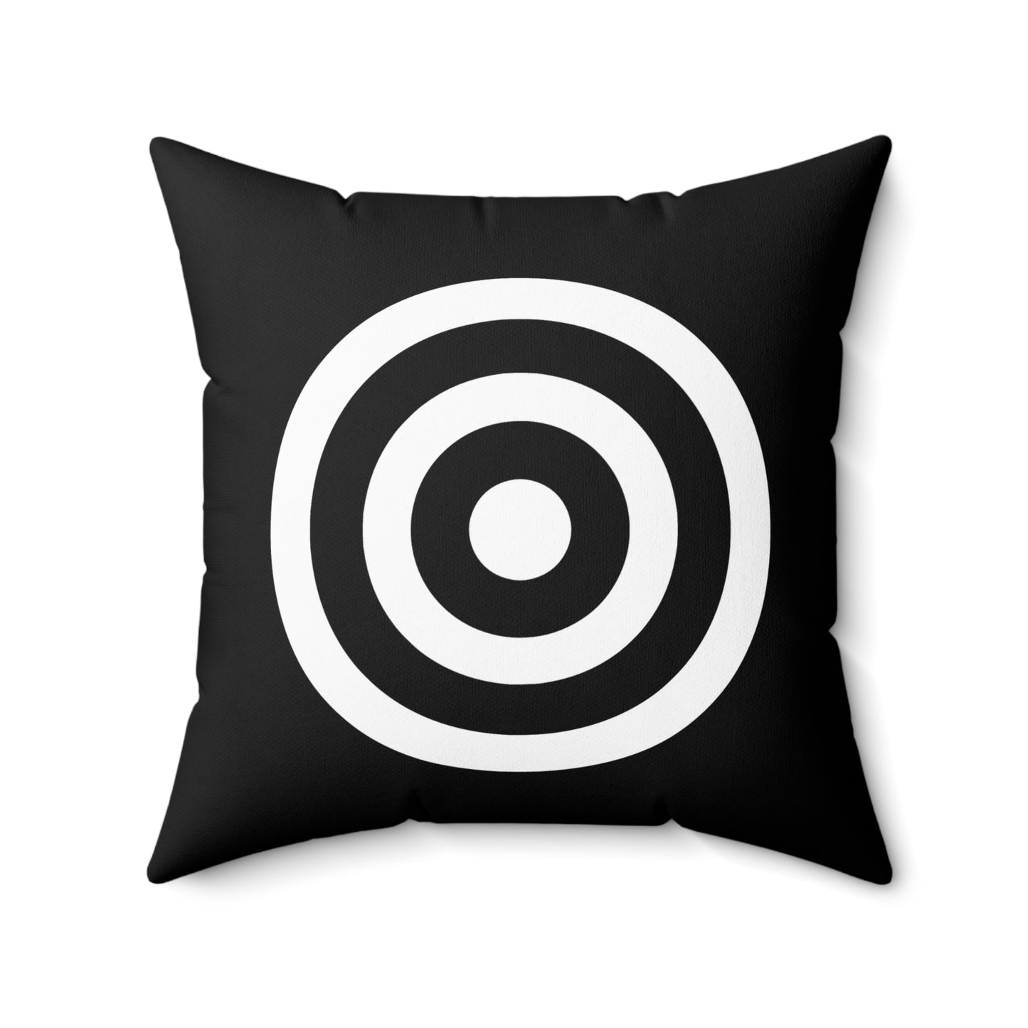 Black, White Retro Target Cushion Pillow