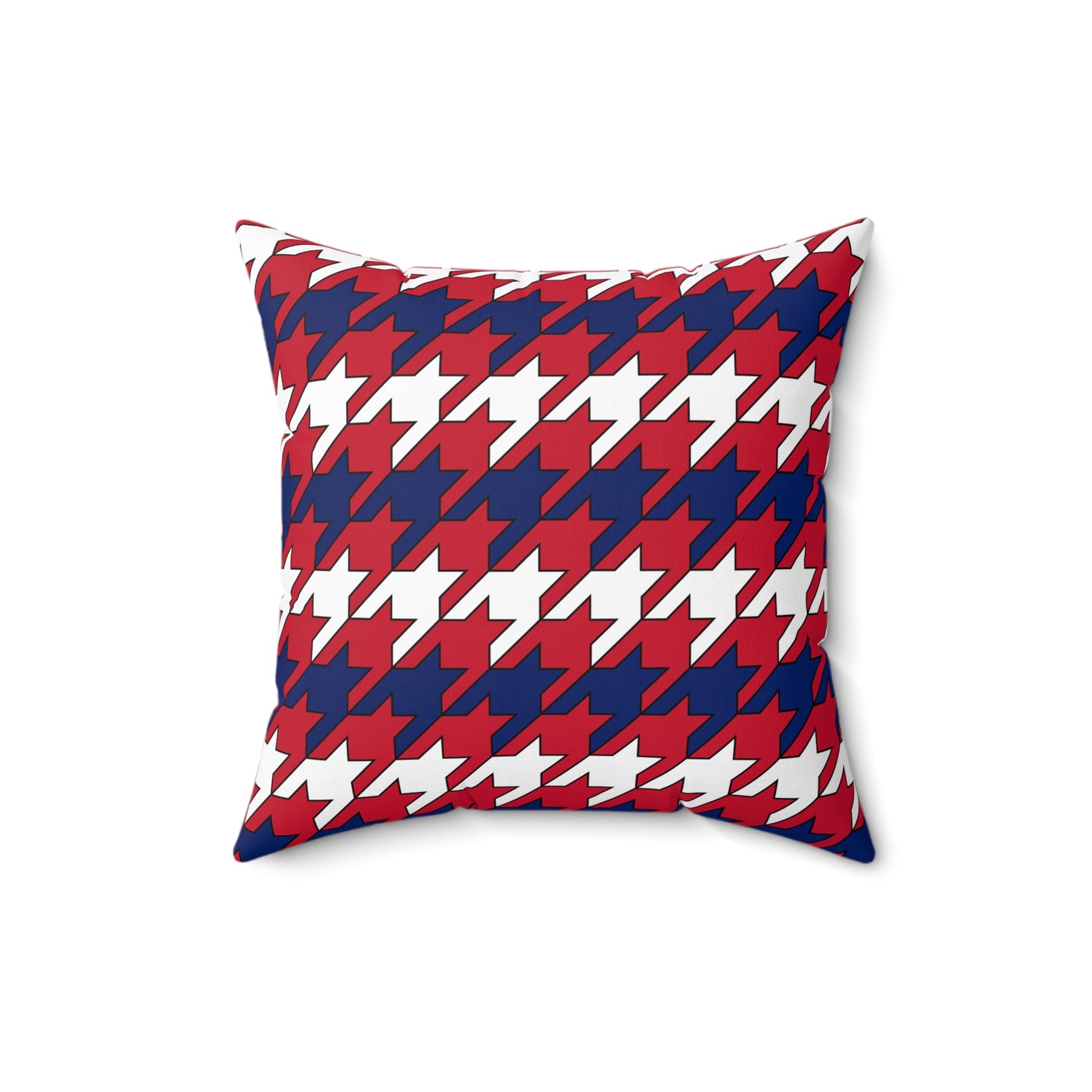 Saint Helena, Ascension And Tristan Da Cunha Retro Houndstooth Cushion Pillow