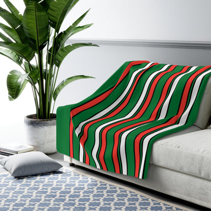 Madagascar Retro Stripes Blanket Throw