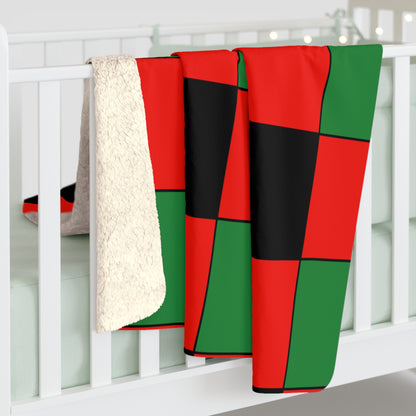 Malawi Retro Check Blanket Throw