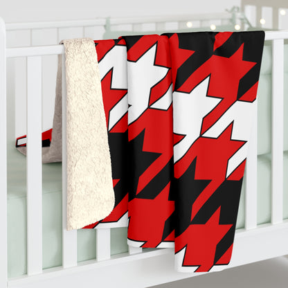 Trinidad And Tobago Retro Houndstooth Blanket Throw