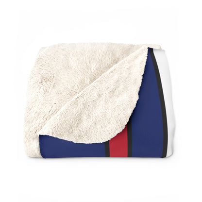 Falkland Islands Retro Stripes Blanket Throw