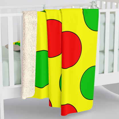 Congo Retro Polka Dots Blanket Throw