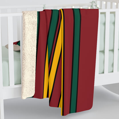 Sri Lanka Retro Stripes Blanket Throw