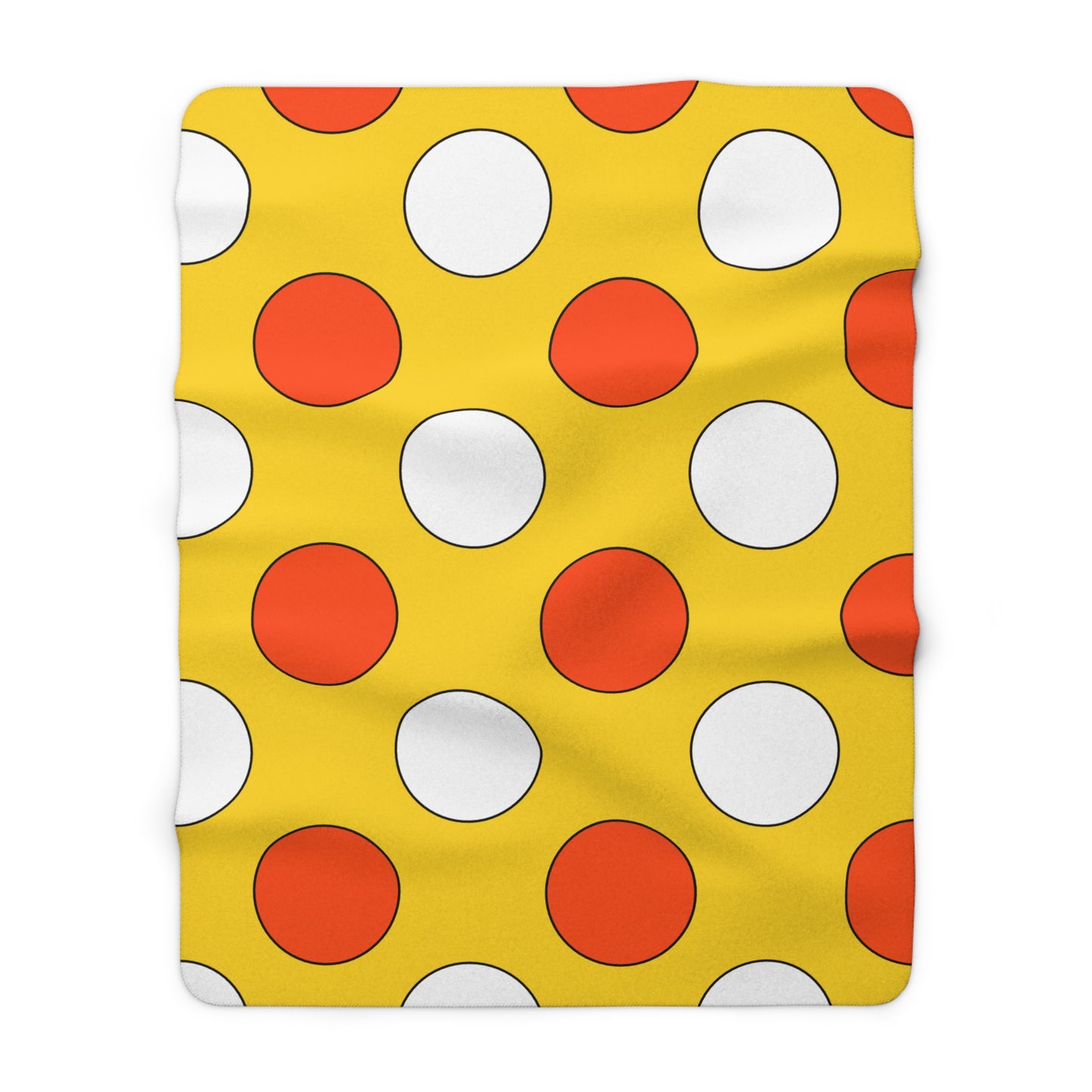 Bhutan Retro Polka Dots Blanket Throw
