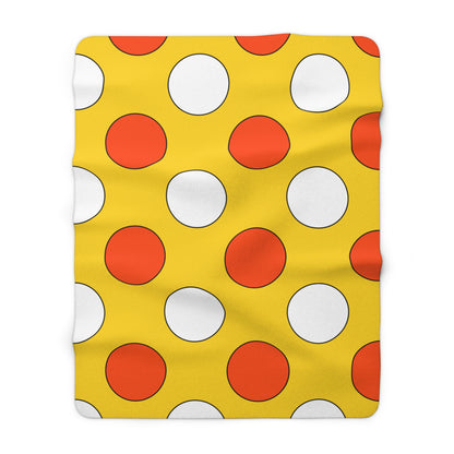 Bhutan Retro Polka Dots Blanket Throw
