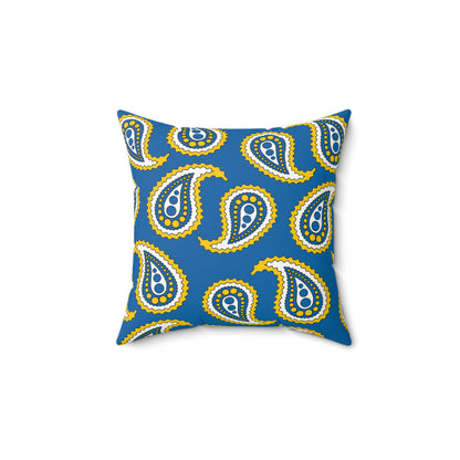 Canary Islands Retro Paisley Cushion Pillow