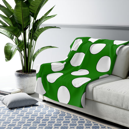 Norfolk Island Retro Polka Dots Blanket Throw