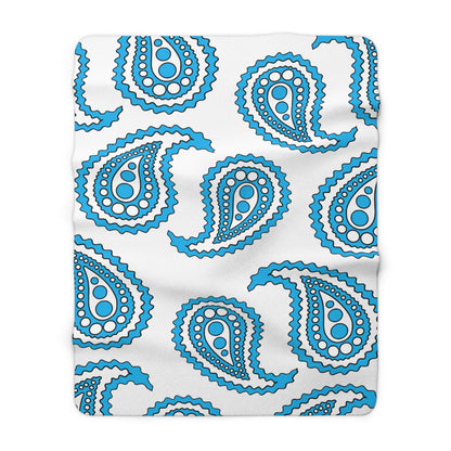 San Marino Retro Paisley Blanket Throw