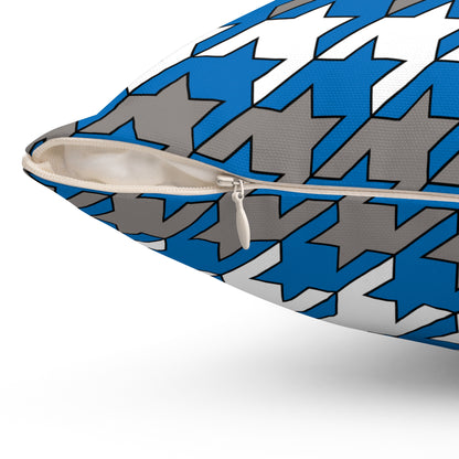Northern Mariana Islands Retro Houndstooth Cushion Pillow