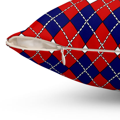 Nepal Retro Argyle Cushion Pillow