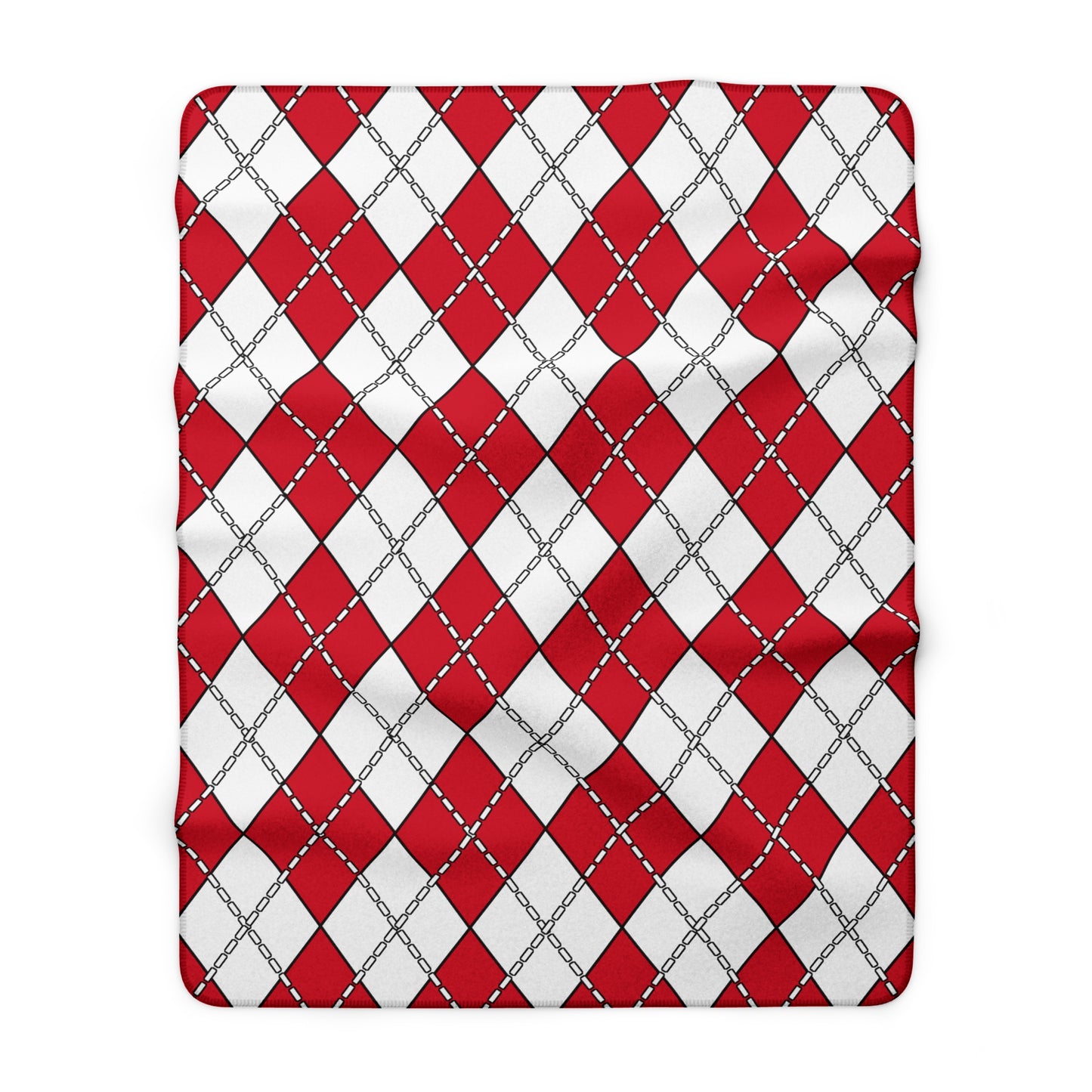 Malta Retro Argyle Blanket Throw